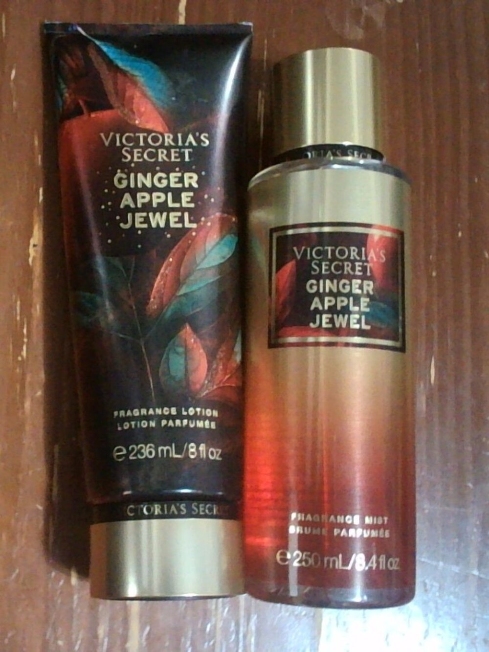 'Victoria Secret' Ginger Apple Jewel Lotion and Mist Set
